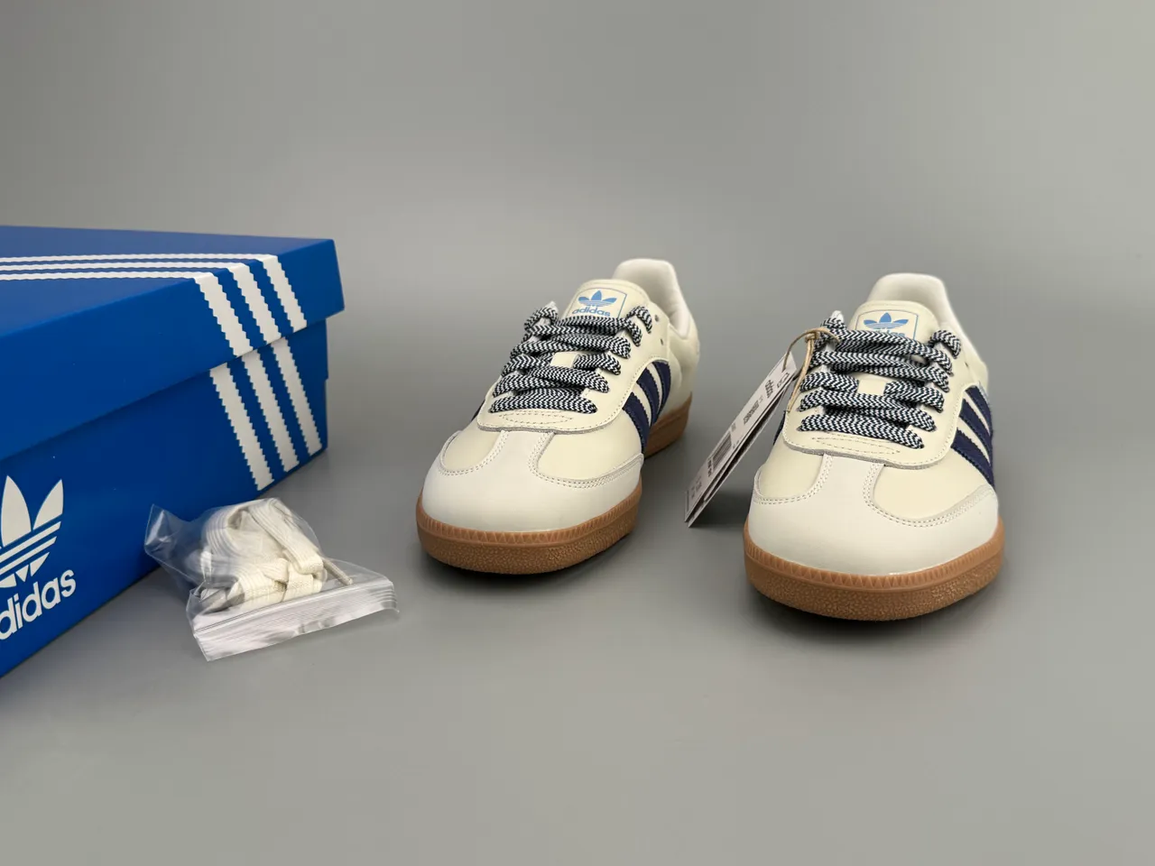 Adidas Samba Off-White Navy Gum Lifestyle Sneakers 3