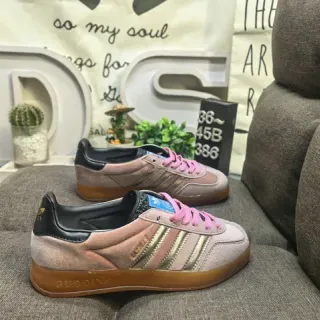 Adidas Samba OG धूसर गुलाबी स्यूड जीवन शैली के जूते
