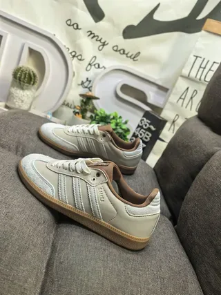 Adidas Samba OG मौवे सुड लाइफस्टाइल स्नीकर 7