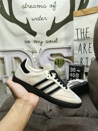 Adidas Samba OG Off-White and Black Lifestyle Sneakers 6