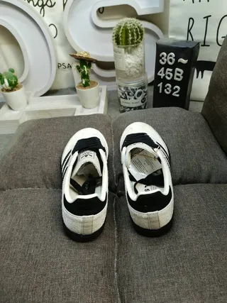 Adidas Samba OG Off-White and Black Lifestyle Sneakers 8