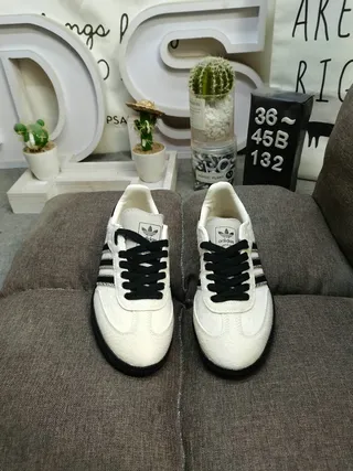 Adidas Samba OG Off-White and Black Lifestyle Sneakers 10