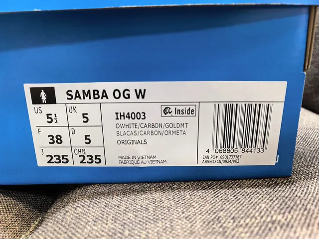 Adidas Samba OG Off-White and Black Lifestyle Sneakers 2