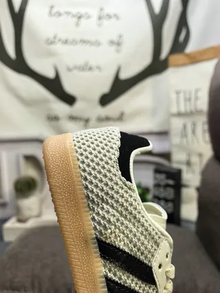 Adidas Samba OG Off-White and Black Lifestyle Sneakers 3