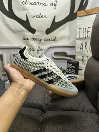 Adidas Samba OG Off-White and Black Lifestyle Sneakers 5