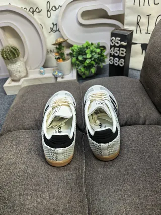 Adidas Samba OG Off-White and Black Lifestyle Sneakers 8