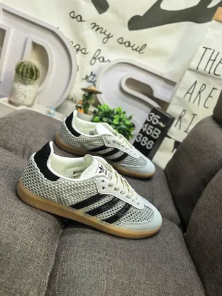 Adidas Samba OG Off-White and Black Lifestyle Sneakers 9