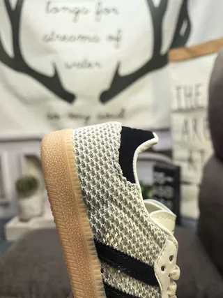 Adidas Samba OG Off-White Mesh Lifestyle Sneakers 3