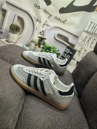 Adidas Samba OG Off-White Mesh Lifestyle Sneakers 7