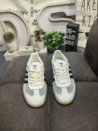 Adidas Samba OG Off-White Mesh Lifestyle Sneakers 10