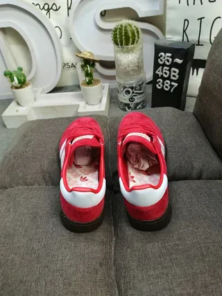 Adidas Samba OG Red and White Lifestyle Sneakers 8