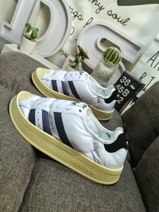 Adidas Samba Quilted White Navy Gum Lifestyle Sneakers 7
