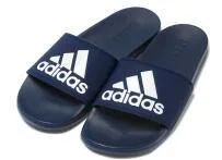 Adidas Slide Navy Blue White Logo Slippers 7