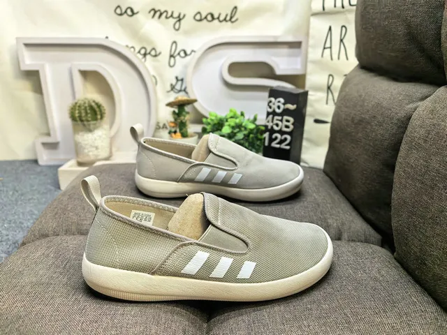 Adidas Slip-On Three-Stripe Black and White Lifestyle Sneakers 11