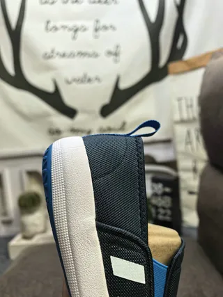 Adidas Slip-On Three-Stripe Black and White Lifestyle Sneakers 13