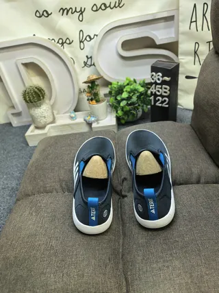Adidas Slip-On Three-Stripe Black and White Lifestyle Sneakers 18