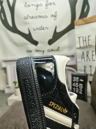 Adidas Spezial Black and White Quilted Lifestyle Sneakers 3