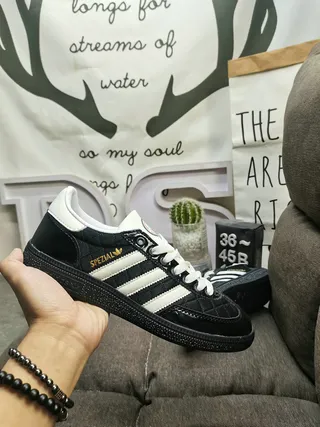 Adidas Spezial Black and White Quilted Lifestyle Sneakers 5