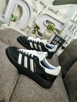 Adidas Spezial Black and White Quilted Lifestyle Sneakers 7