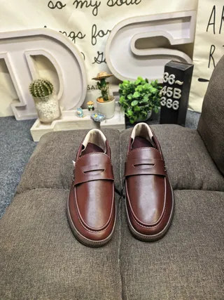 Adidas Spezial Burgundy Leather Loafers 10