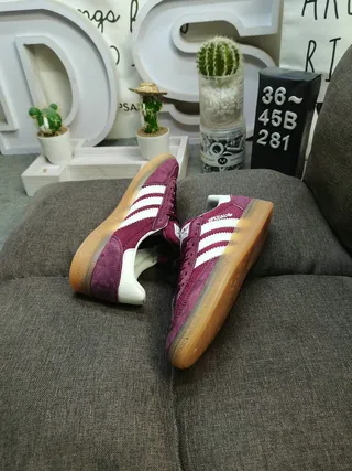 Adidas Spezial Burgundy Suede and Corduroy Lifestyle Sneakers 6