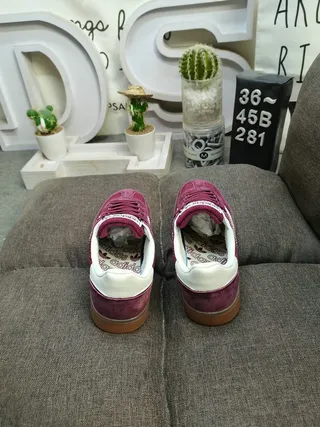 Adidas Spezial Burgundy Suede and Corduroy Lifestyle Sneakers 8