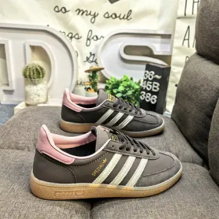 Adidas Spezial Dark Gray Pink Suede Lifestyle Sneakers