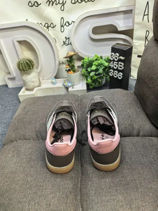 Adidas Spezial Dark Gray Pink Suede Lifestyle Sneakers 8