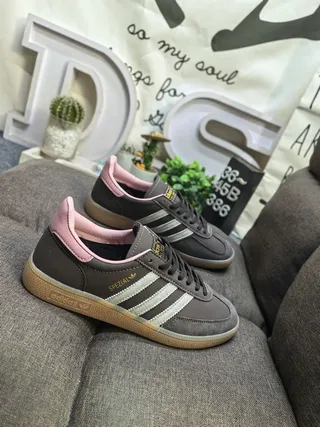 Adidas Spezial Dark Gray Pink Suede Lifestyle Sneakers 9