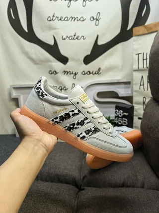 Adidas Spezial 豹纹麂皮生活方式运动鞋 5