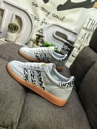 Adidas Spezial 豹纹麂皮生活方式运动鞋 7