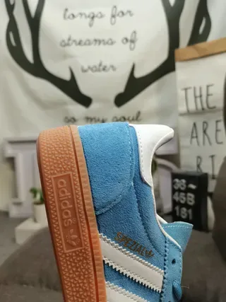 Adidas Spezial Light Blue Suede Lifestyle Sneakers 23