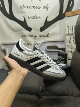 Adidas Spezial White Black Lifestyle Sneakers 5