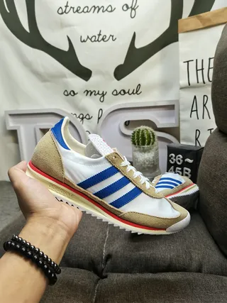 Adidas Spezial White Blue Beige Red Lifestyle Sneakers 5
