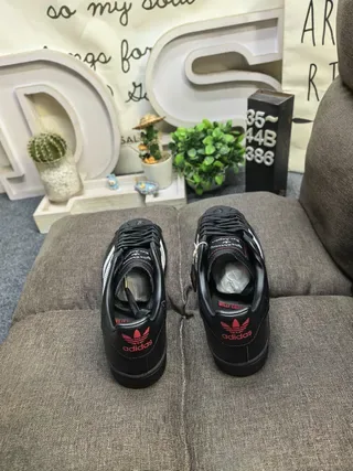 Adidas Superstar Black and Off-White Lifestyle Sneakers 8