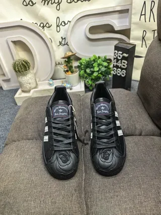 Adidas Superstar Black and Off-White Lifestyle Sneakers 10