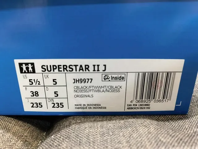 Adidas Superstar Black and Silver Glitter Star Lifestyle Sneakers 2