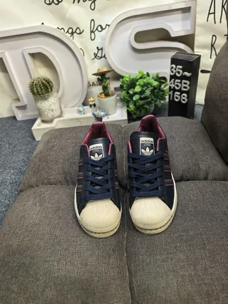 Adidas Superstar Black Burgundy Navy Lifestyle Sneakers 10