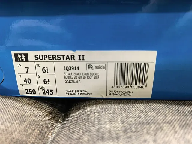 Adidas Superstar Noir Argent Shell-Toe Cuir Supérieur Chaussures Lifestyle 2