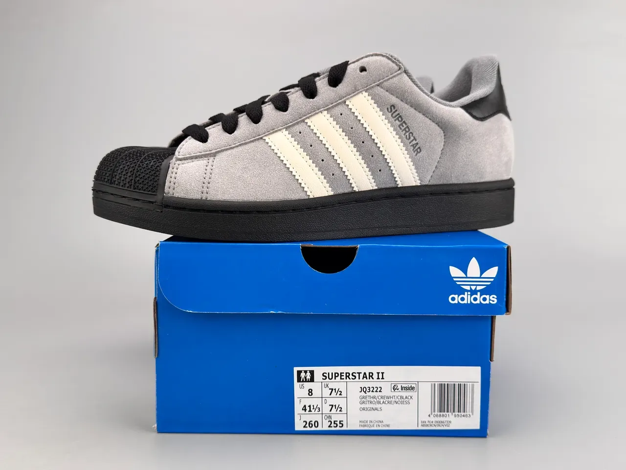Adidas Superstar Cinza e Off-White Lifestyle Sneakers 4