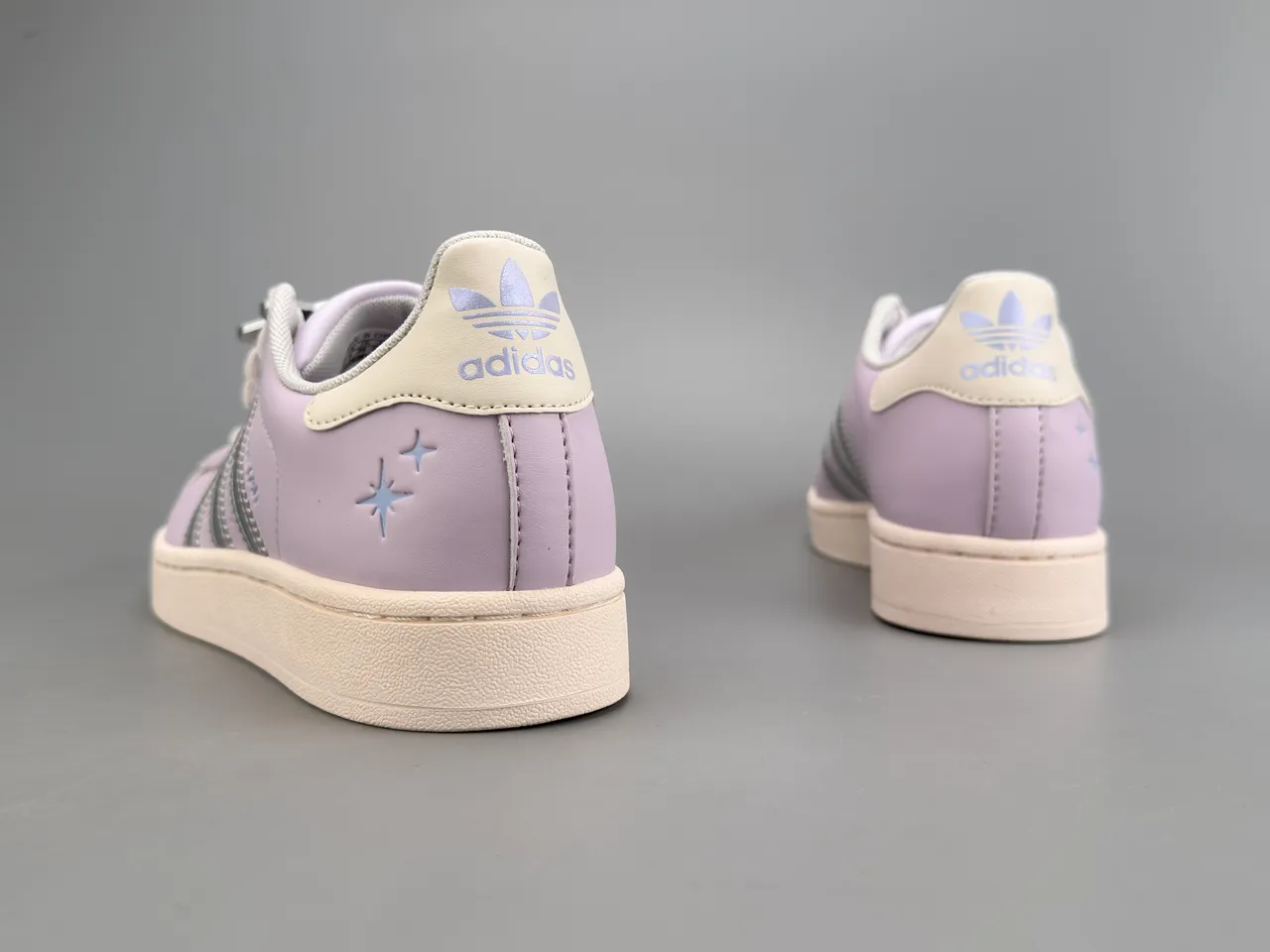 Adidas Superstar Lavender Metallic Stripes Lifestyle Sneakers 8
