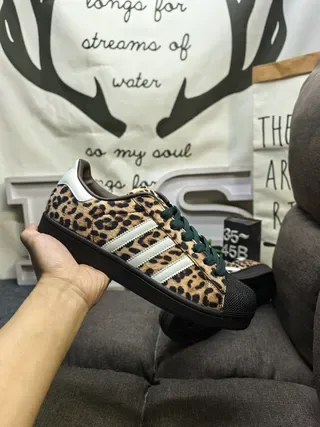 Adidas Superstar Leopard-Print Lifestyle Sneakers 5