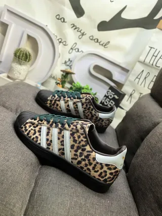 Adidas Superstar Leopard-Print Lifestyle Sneakers 7