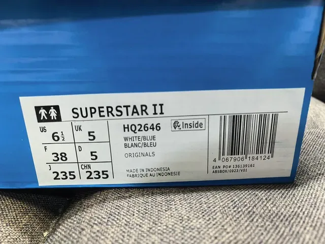 Adidas Superstar Light Blue and White Lifestyle Sneakers 2