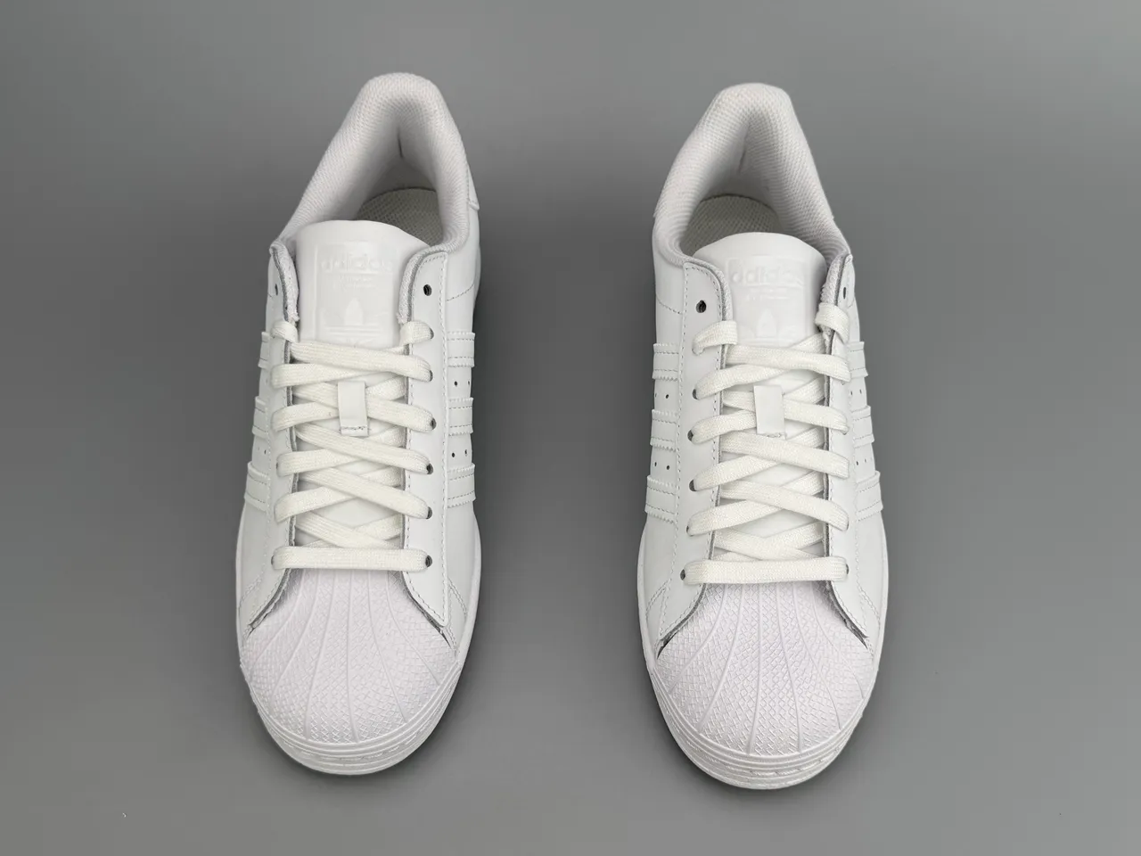 Adidas Superstar Monochrome White Lifestyle Sneakers 9