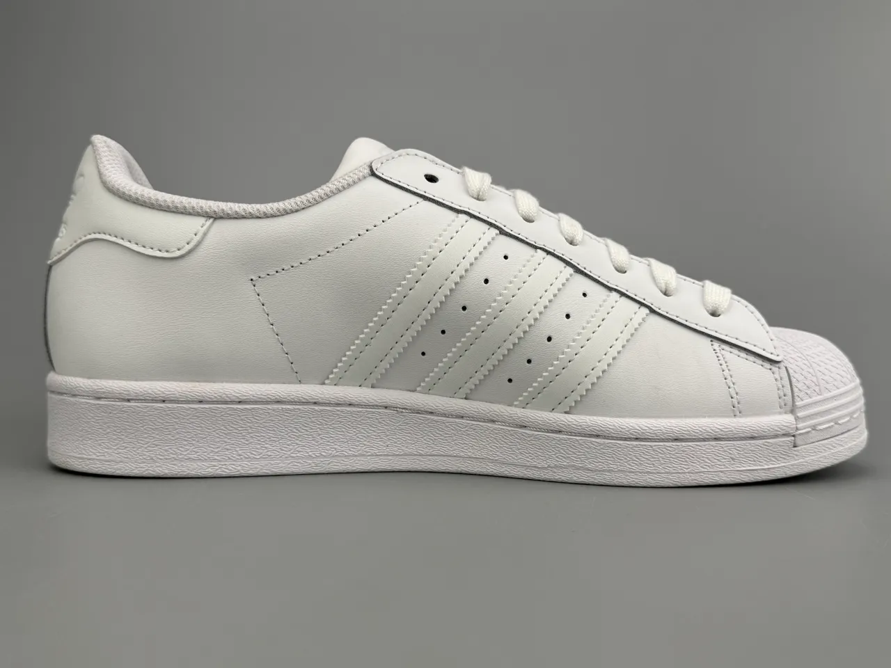 Adidas Superstar Monochrome White Lifestyle Sneakers 10