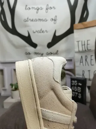 Adidas Superstar Off-White Corduroy Lifestyle Sneakers 3