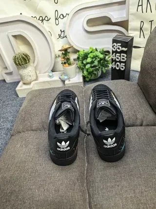 Adidas Superstar Paint Splatter Black Lifestyle Sneakers 8