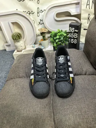 Adidas Superstar Paint Splatter Black Multicolor Lifestyle Sneakers 10