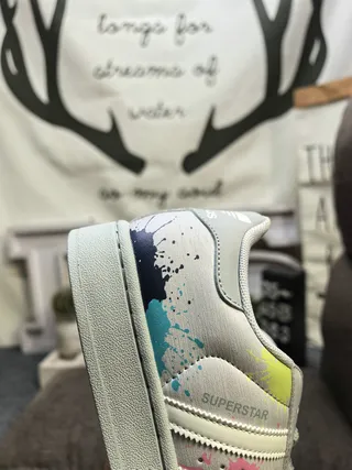 Adidas Superstar Paint Splatter Lifestyle Sneakers 3